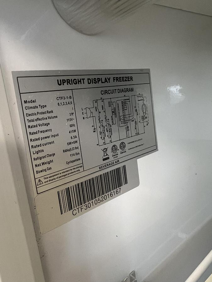 Used Beverage-Air Glass Door Merchandiser Refrigerator