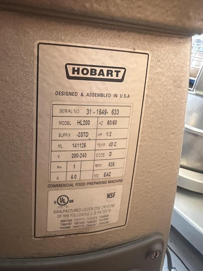 NEW Hobart HL200 20 Quart Commercial Legacy Planetary Mixer – Heavy Duty – 120V