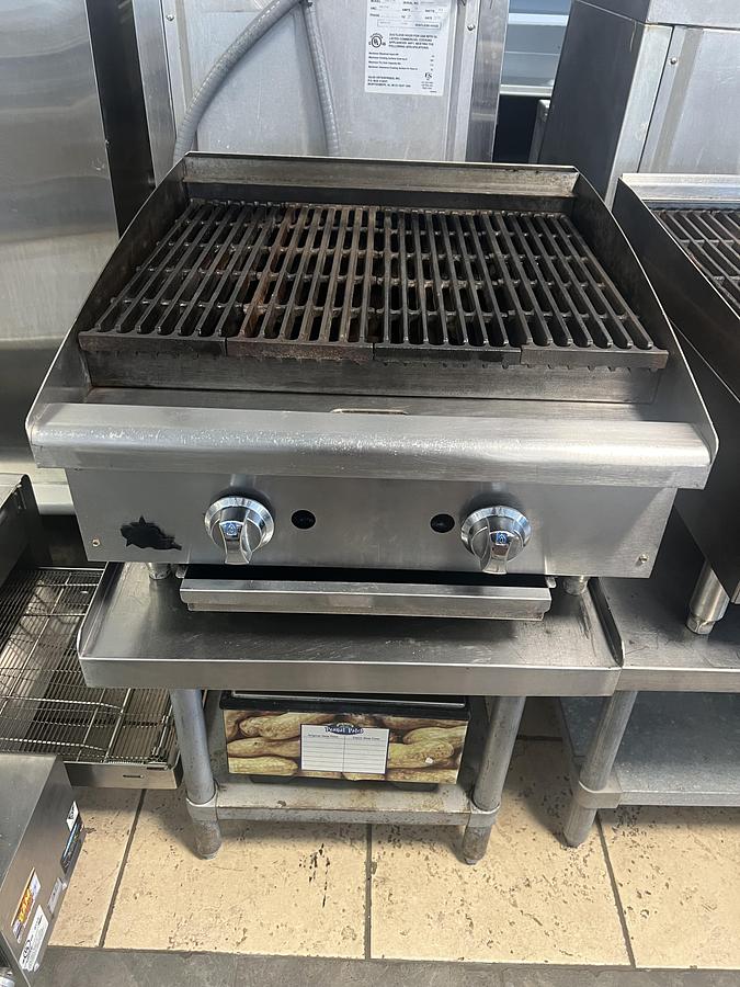 Used Star-Max Commercial Gas Charbroiler Countertop Heavy Duty Restaurant Grill