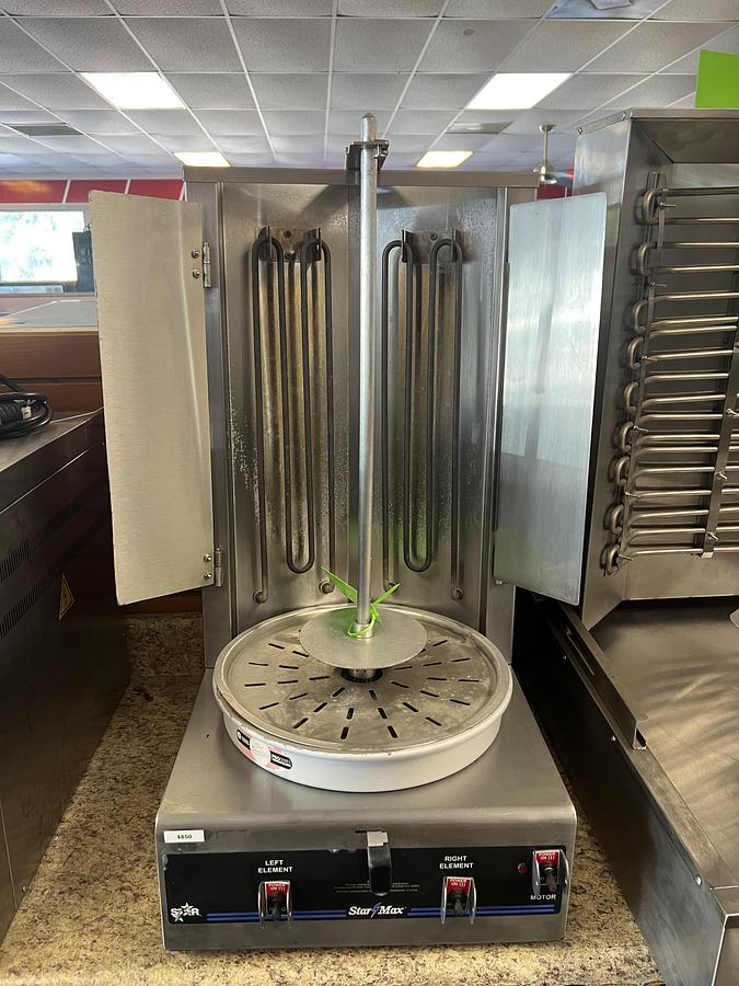 Used Star-Max Commercial Electric Gyro Broiler Shawarma Machine Tested Working