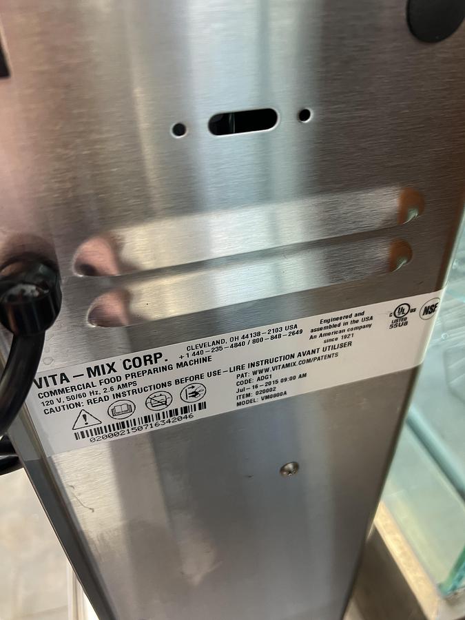 Used Vitamix Mix'n Machine® Commercial Milkshake Mixer – Stainless Steel – 120V