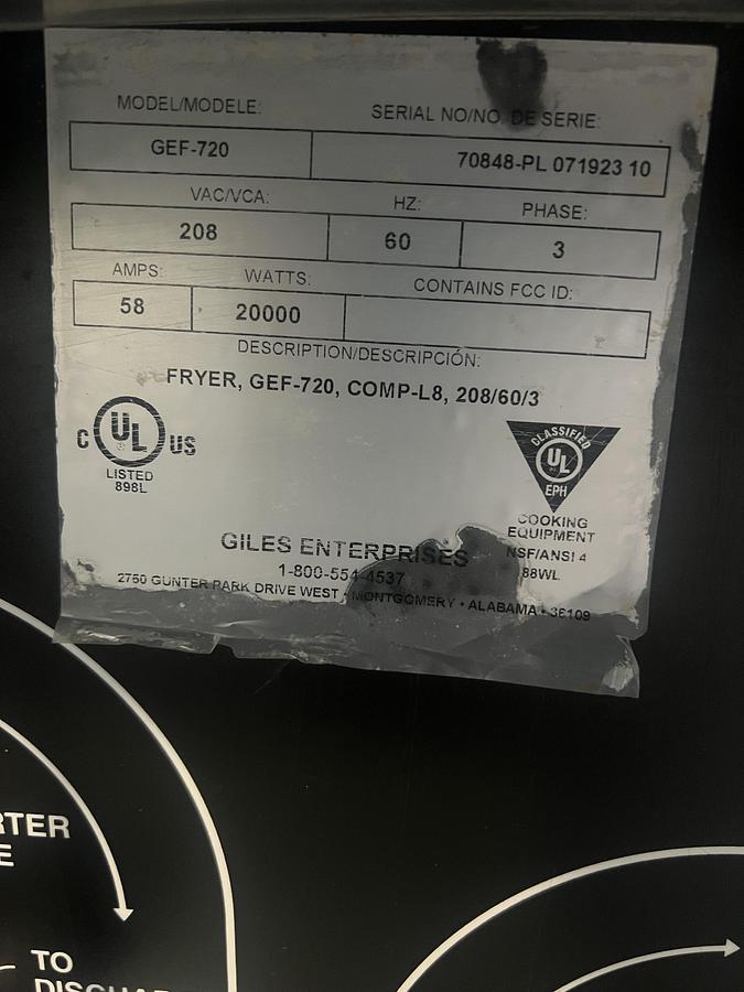 Refurbished 2023 Giles Commercial Pasta Cooker Electric Stainless Steel Digital Controls