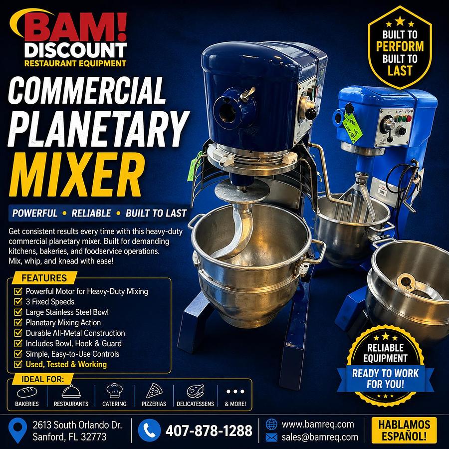 Used Commercial Planetary Mixer – Heavy Duty Bakery & Restaurant Mixer
