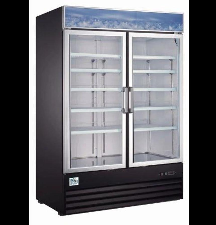 Elite Glass 2-Door Freezer Merchandiser