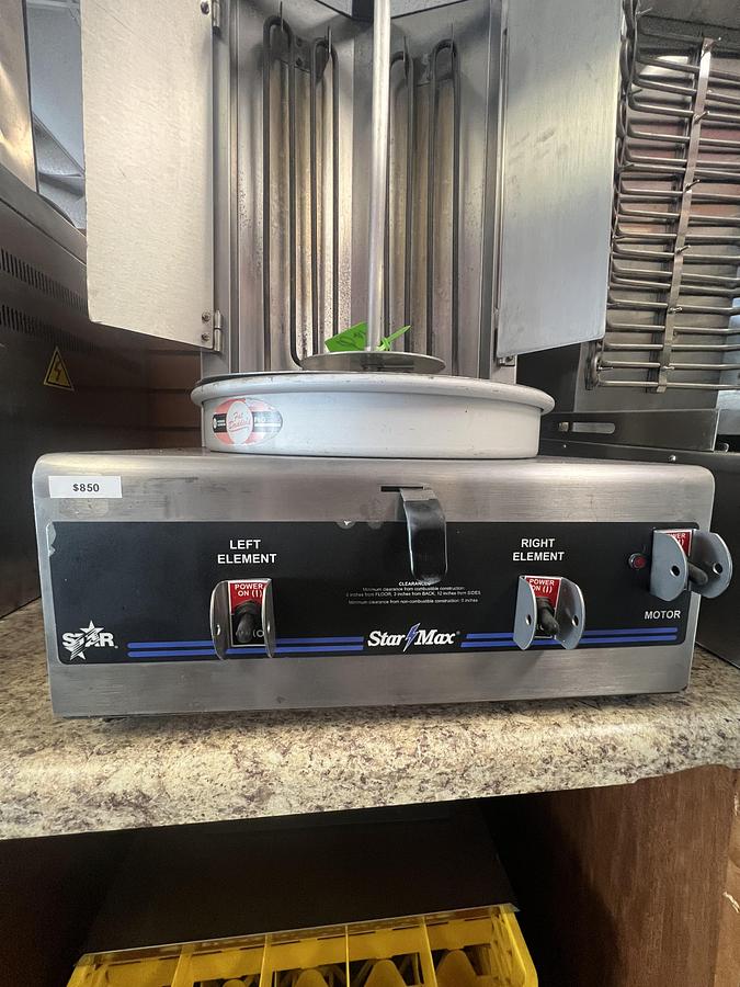 Used Star-Max Commercial Electric Gyro Broiler Shawarma Machine Tested Working