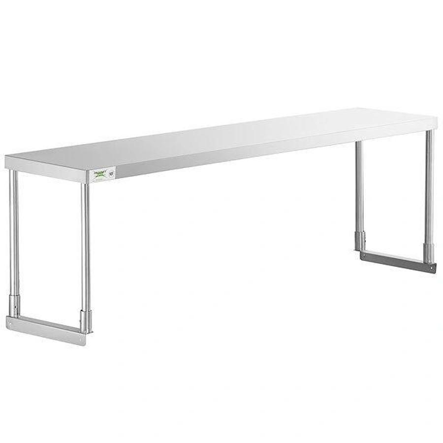 Elite Stainless Steel Single Deck Overshelf - 12" x 60" x 19 1/4"