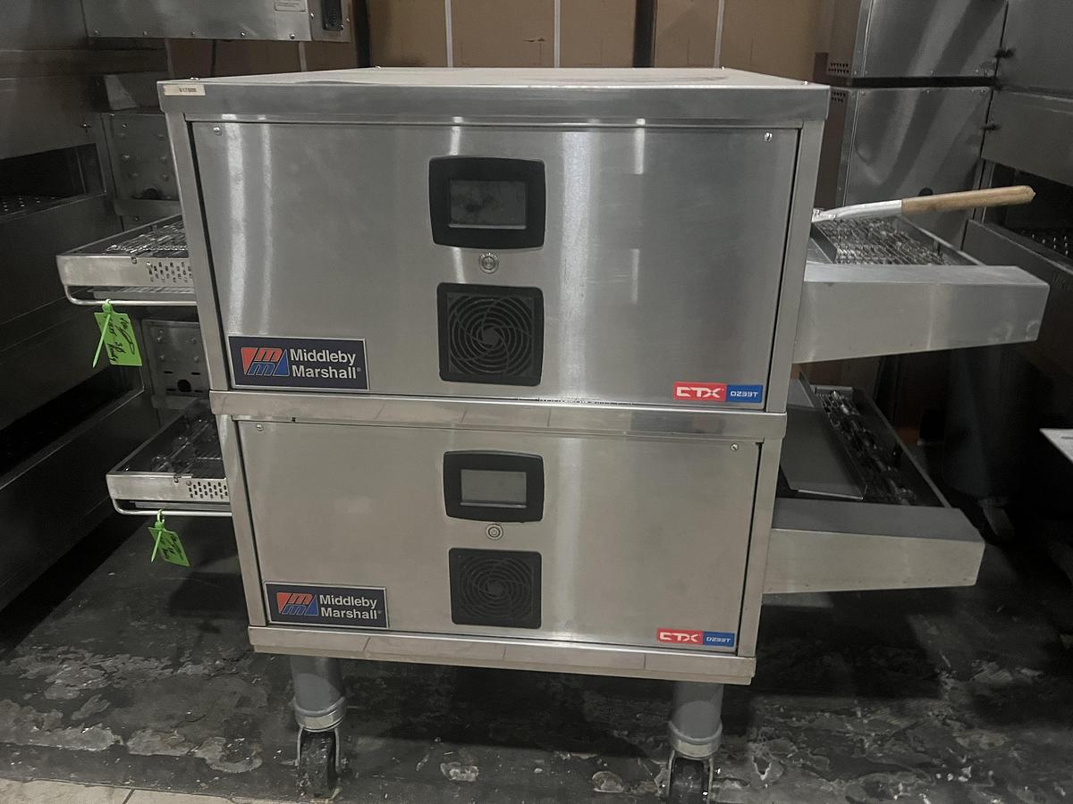 Used Middleby Marshall CTX Double Stack High-Speed Conveyor Oven – Touchscreen Controls – Commercial Pizza Oven