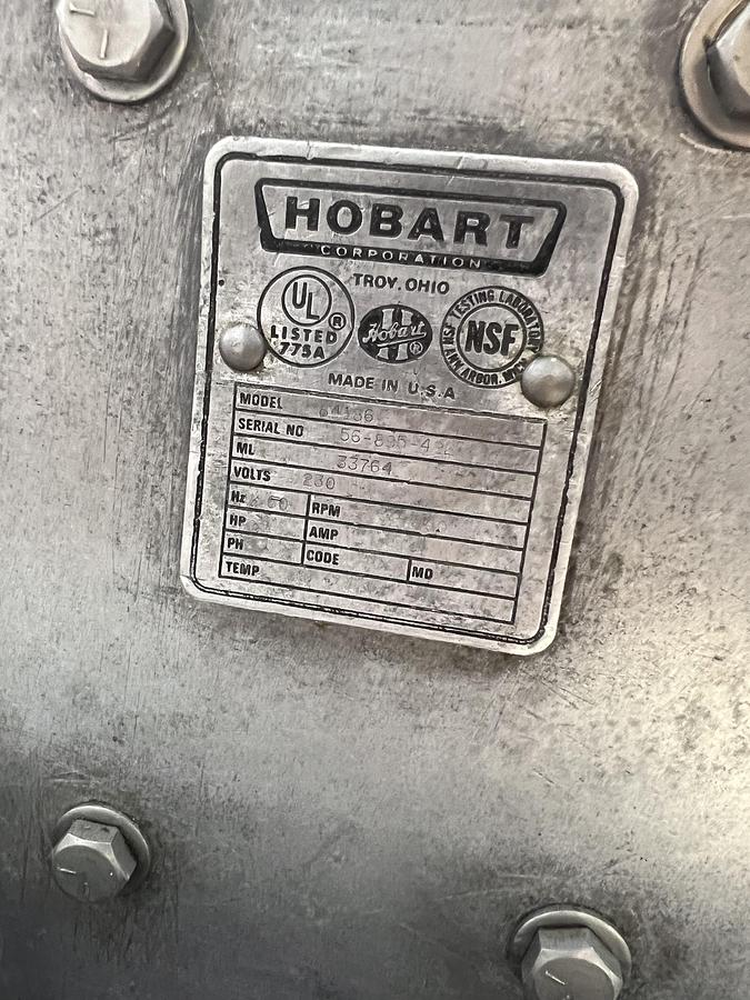 Used Hobart Commercial Meat Chopper / Food Cutter – Heavy-Duty Commercial Processing Equipment