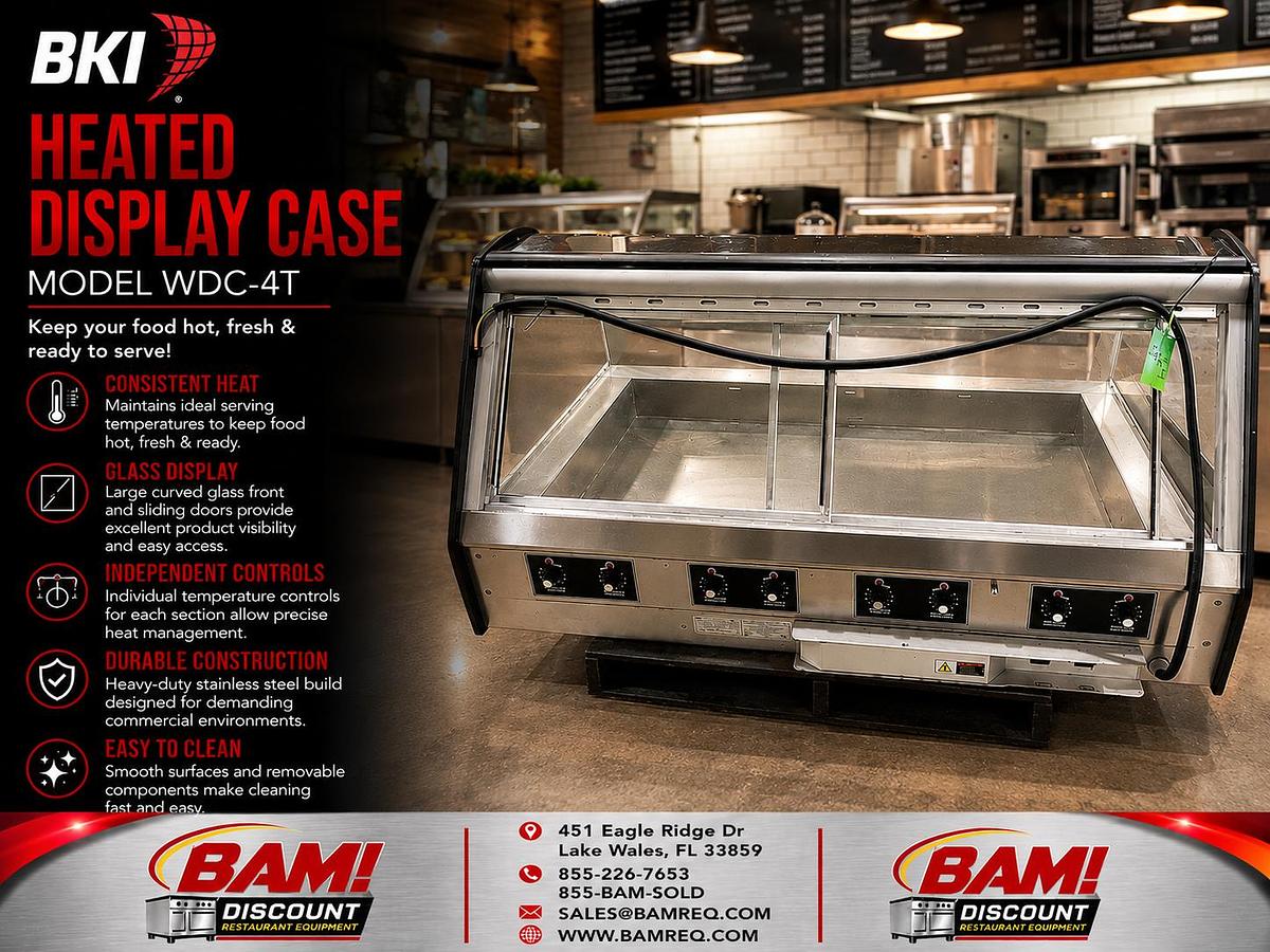 Refurbished BKI WDC-4T Commercial Heated Display Case