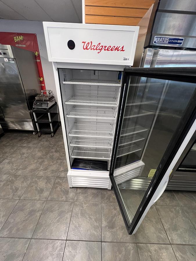 Refurbished Walgreens Glass Door Merchandiser Refrigerator Commercial Display Cooler