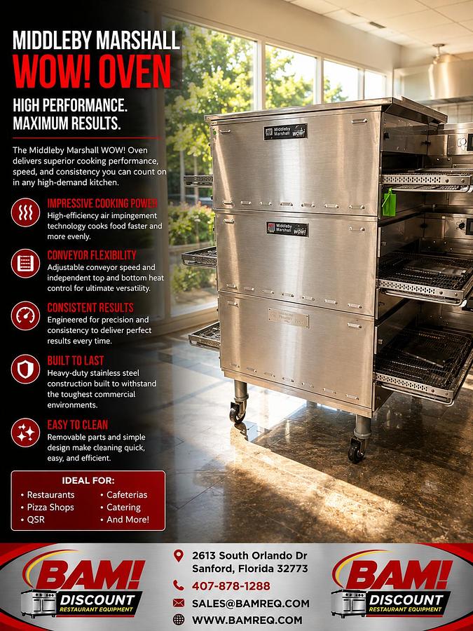 Used Middleby Marshall WOW! Conveyor Oven