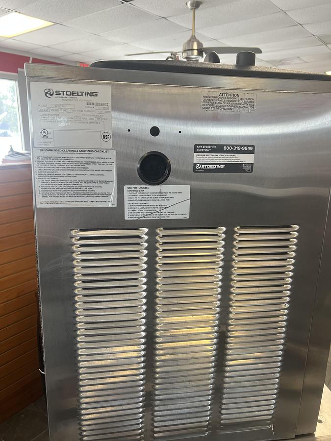 Used Stoelting Flavor Burst Soft Serve Ice Cream Machine Twin Flavor with Twist