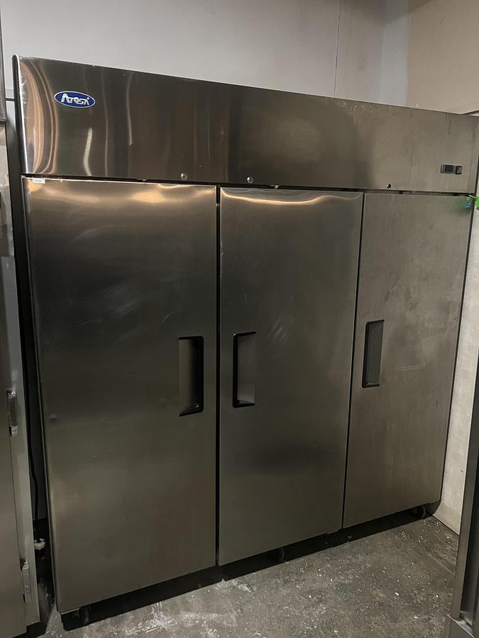 Refurbished Atosa 3 Door Commercial Reach-In Freezer Stainless Steel Heavy Duty