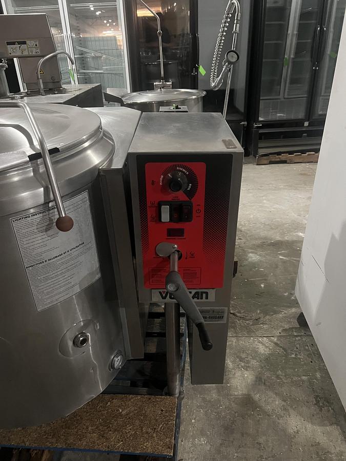 Refurbished Vulcan K-40-GLT 40 Gallon Gas Tilting Steam Jacketed Kettle Commercial Kitchen