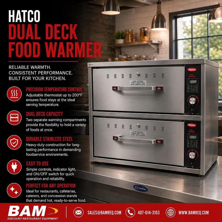 Used Hatco 2 Drawer Warmer