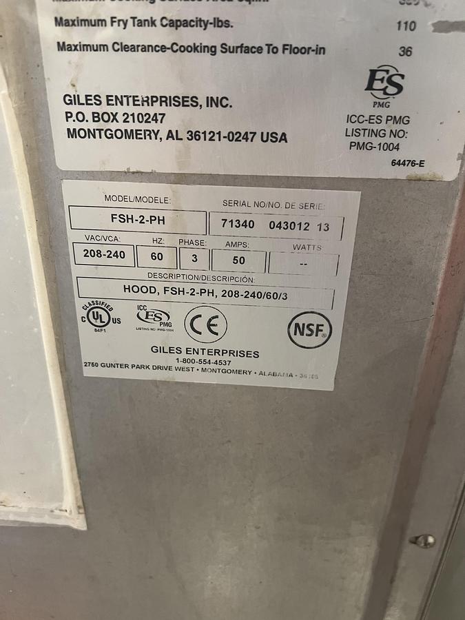 Used Pitco YR14 Commercial Gas Fryer with Giles Grease Filtration Station – Complete Frying System