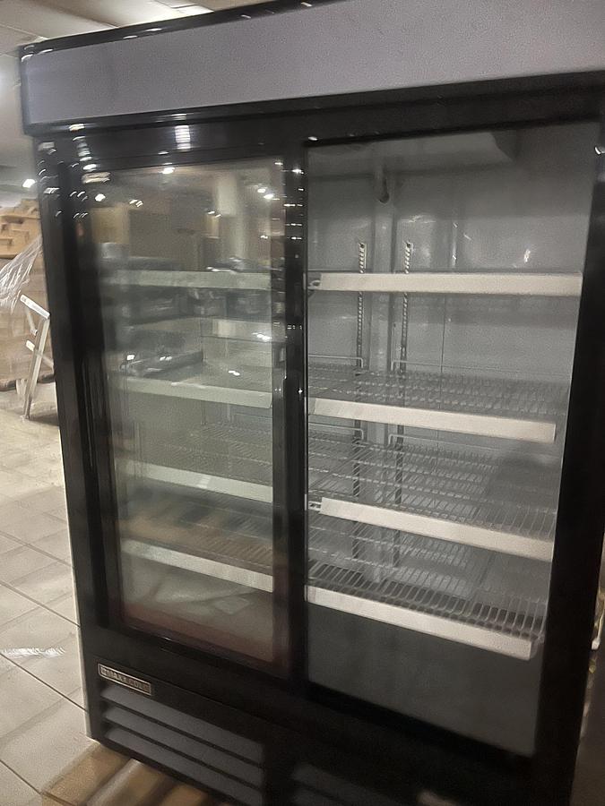 Refurbished MAXX COLD 48” 2-Door Glass Merchandiser Refrigerator Commercial Reach-In Cooler
