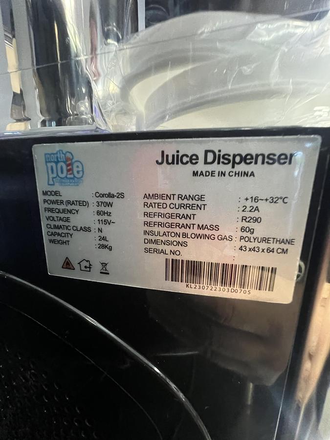 2 Bowl Juice Dispenser (Black)