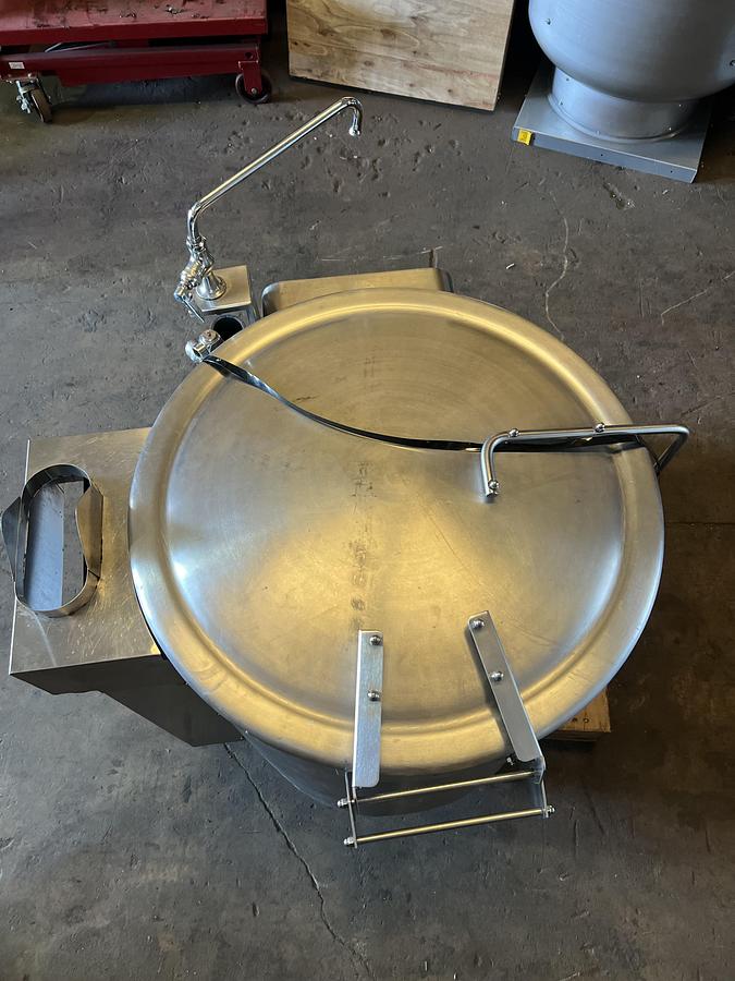 Refurbished Groen 25 Gallon Stationary Natural Gas Steam Jacketed Kettle Commercial
