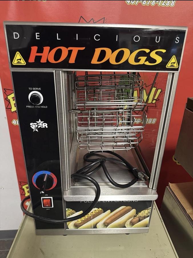 Used Star Commercial Hot Dog Steamer & Merchandiser