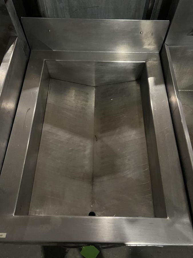 Refurbished Anets Commercial Single Bay Gas Fryer Stainless Steel Floor Model Heavy Duty