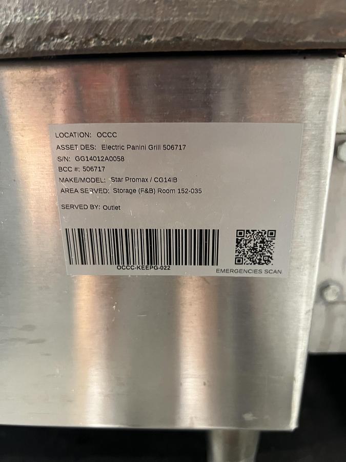 Refurbished Star Max Commercial Panini Press Sandwich Grill Heavy Duty Countertop