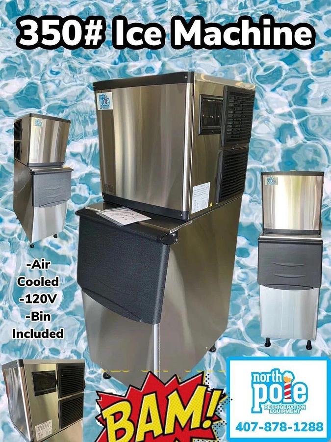 Elite 350# Ice Machine with 275# Bin