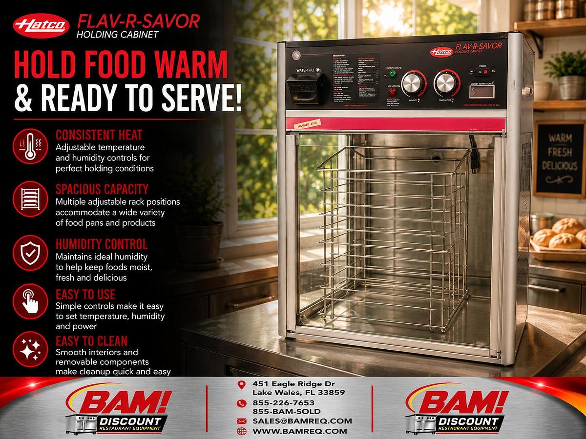 Refurbished Hatco Flav-R-Savor Commercial Heated Holding Cabinet w/ Humidity Control