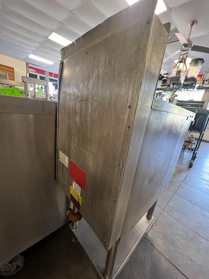 Used Castle Stainless Steel Commercial Fryer Base Cabinet w/ Storage Door
