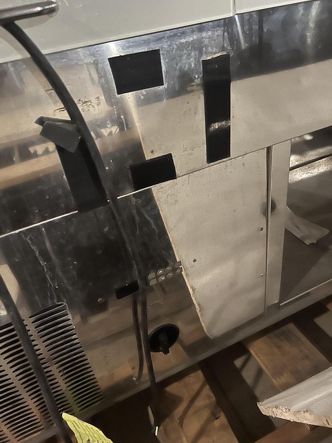 Refurbished Oscartek 3-Section Glass Refrigerated Display Case Stainless Steel Merchandiser