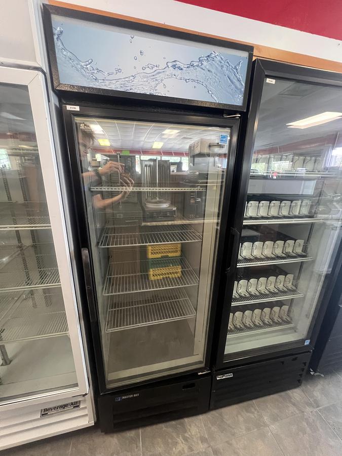 Used Master-Bilt Single Glass Door Merchandiser Refrigerator Cooler Display