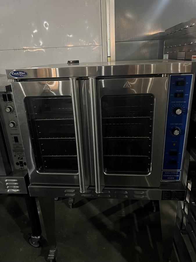 Refurbished CookRite by Atosa Commercial Gas Convection Oven Full Size Stainless Steel