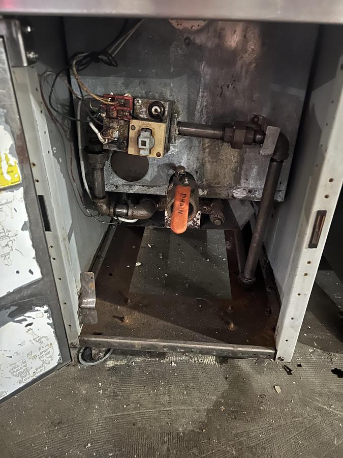 Refurbished Frymaster Commercial Single Bay Gas Fryer Heavy Duty Stainless Steel Floor Fryer