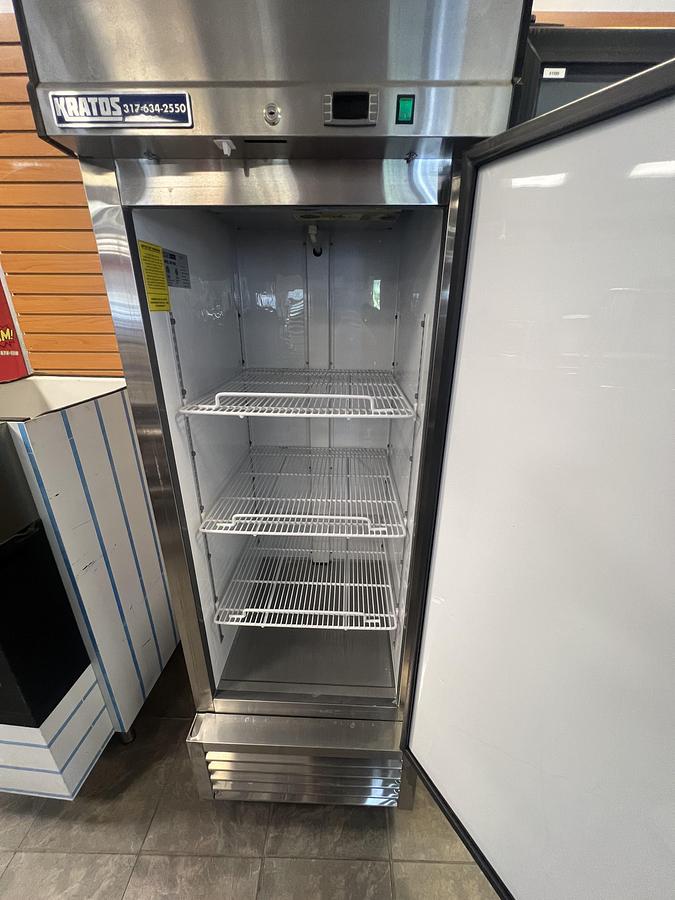 Used Kratos 1 Door Commercial Reach-In Freezer Stainless Steel Tested Working