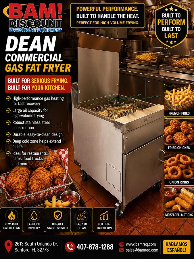 Used Dean Commercial Gas Fat Fryer