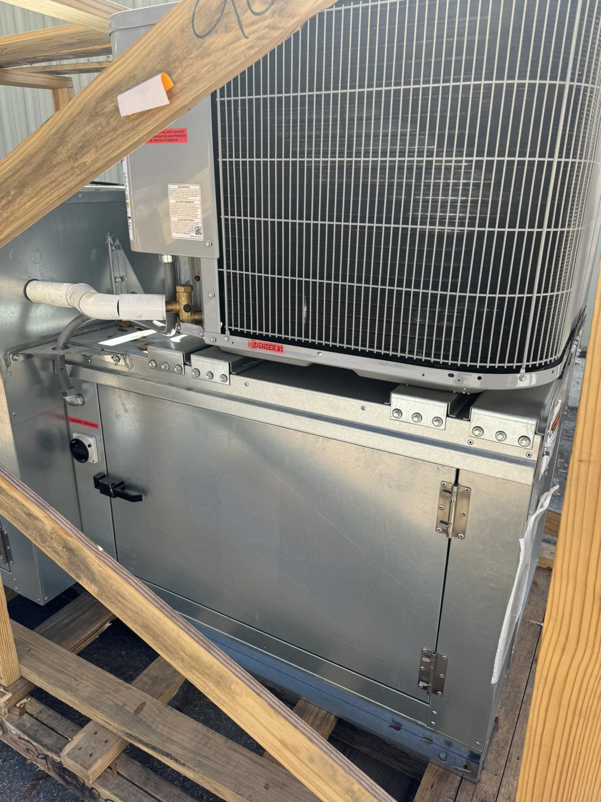 New Captive Aire Make Up Air Unit - With A/C Unit- 220v 1 Phase- 1350CFM