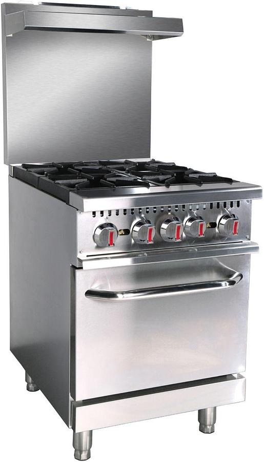 ELITE E4-N 24" 4-Burner Range with Oven | Natural Gas