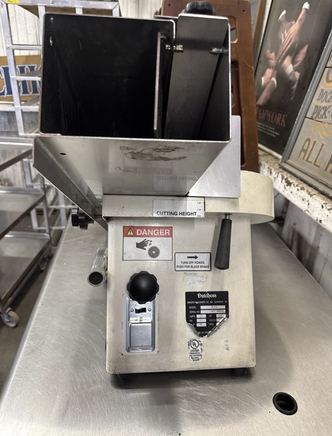 Refurbished Dutchess M270 Commercial Electric Bagel Slicer – 115V – 1/2 HP