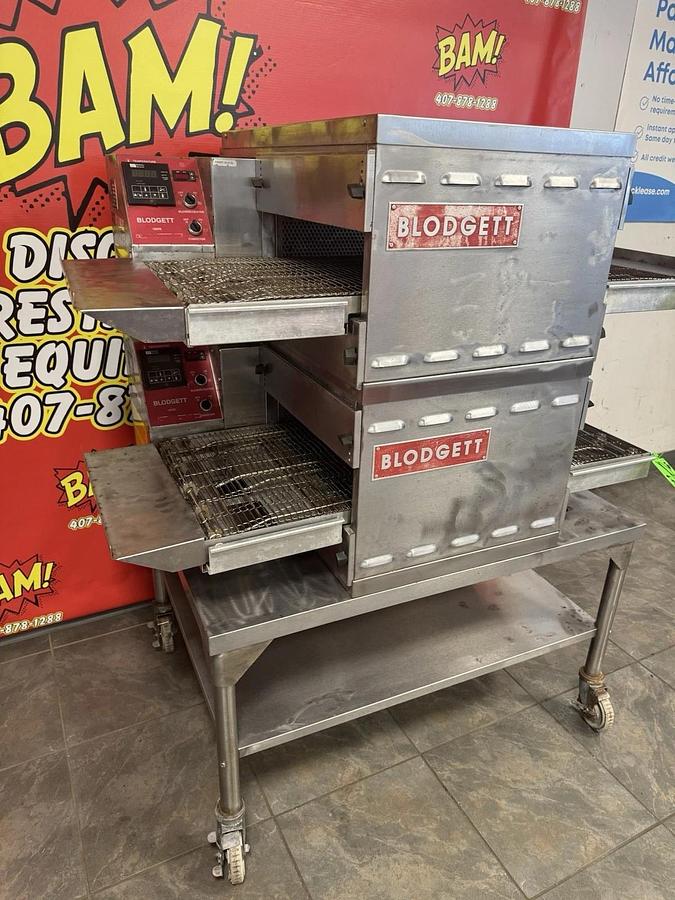 Used Blodgett Model MT1820E Electric Double Stack Conveyor Oven 208v 1 Phase 18” Belt