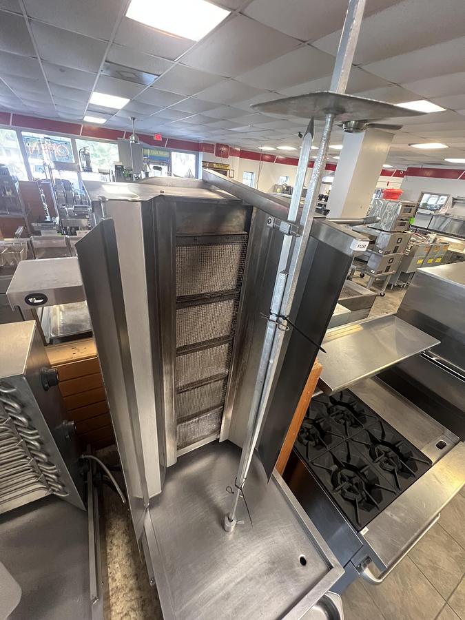 Used Eurodyner Commercial Gas Gyro Broiler Shawarma Machine Tested Working