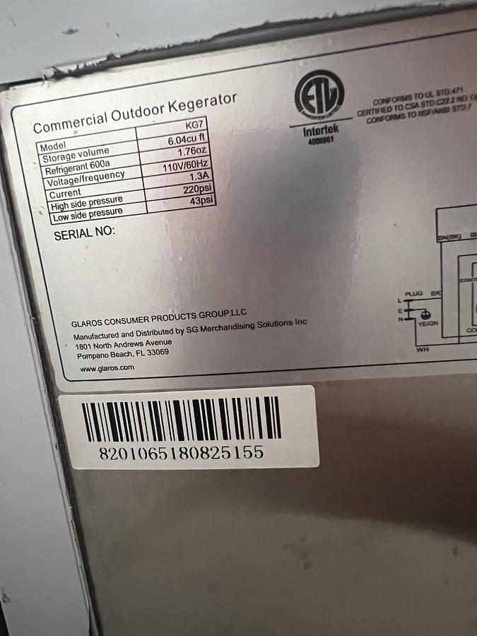 Used 3 Tap Commercial Kegerator Beer Dispenser – Stainless Steel Draft Beer Cooler