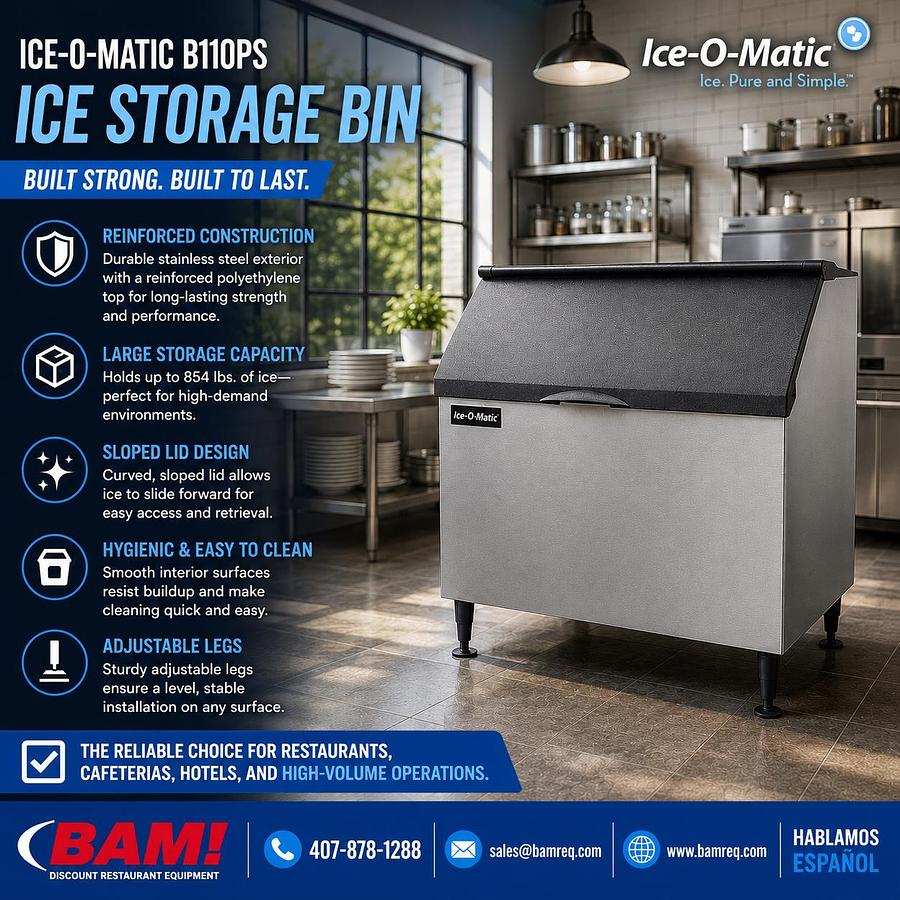 Used Ice-O-Matic B110PS Reinforced Ice Storage Bin - 854 lb.Ice-O-Matic B110PS Reinforced Ice Storage Bin - 854 lb.