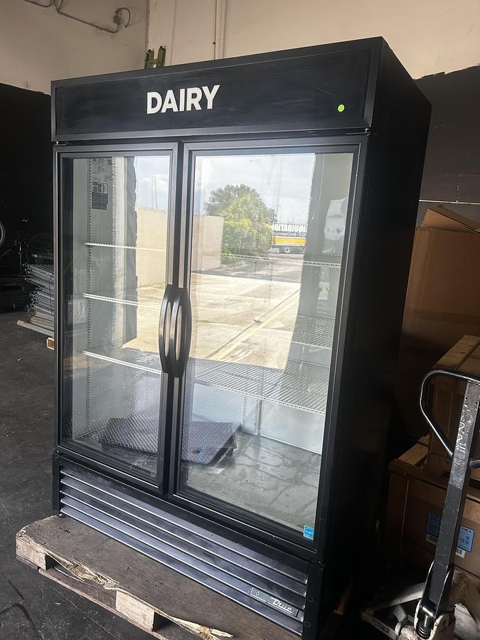 Used True 2-Door Dairy Display Cooler Merchandiser