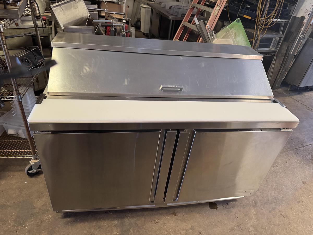 Used Fagor 60" Two Door Refrigerated Sandwich Prep Table – Stainless Steel