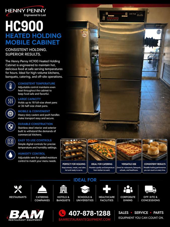 Used Henny Penny HC900 Heated Holding Mobile Cabinet