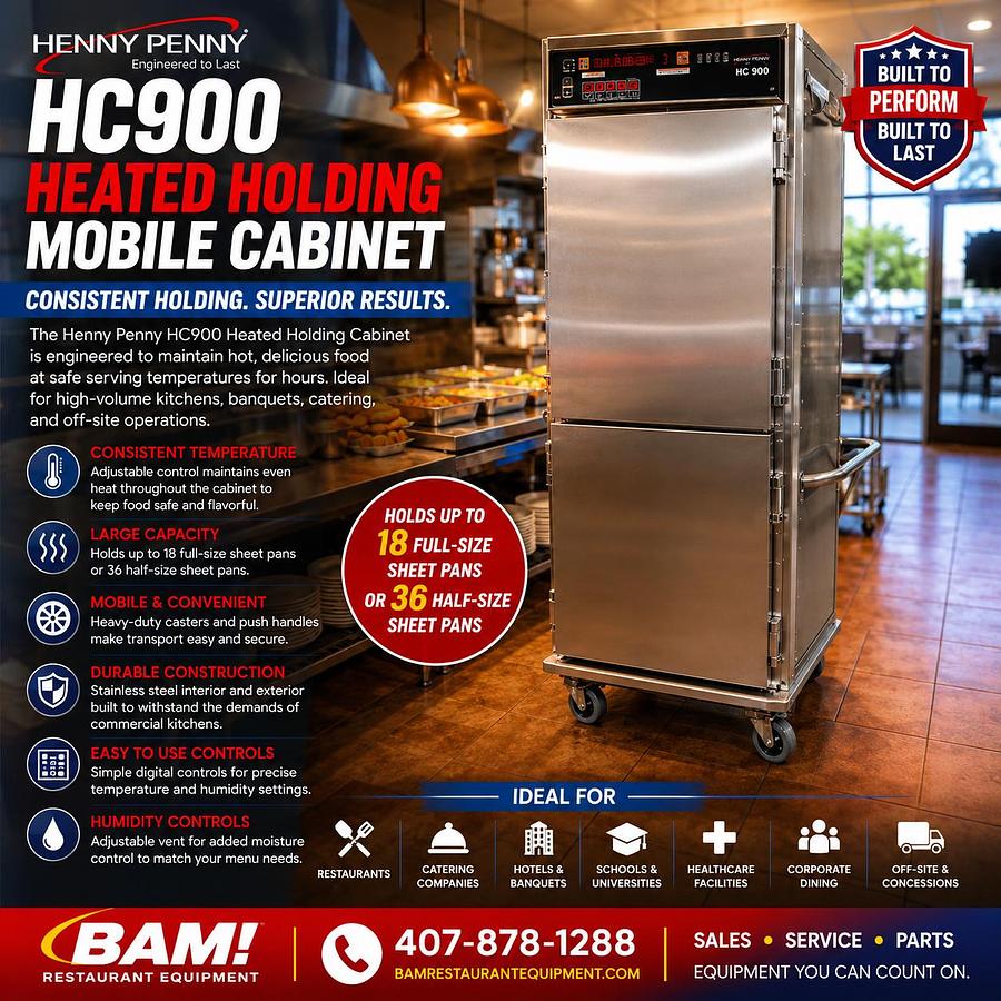 Used Henny Penny HC900 Heated Holding Mobile Cabinet