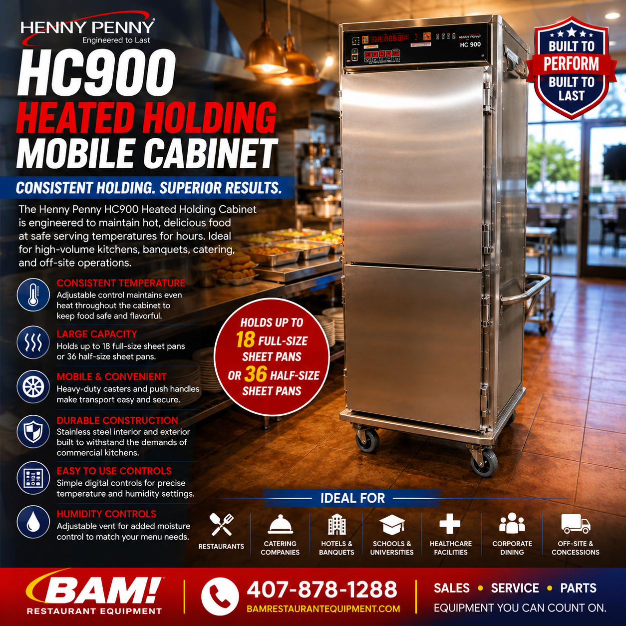 Used Henny Penny HC900 Heated Holding Mobile Cabinet