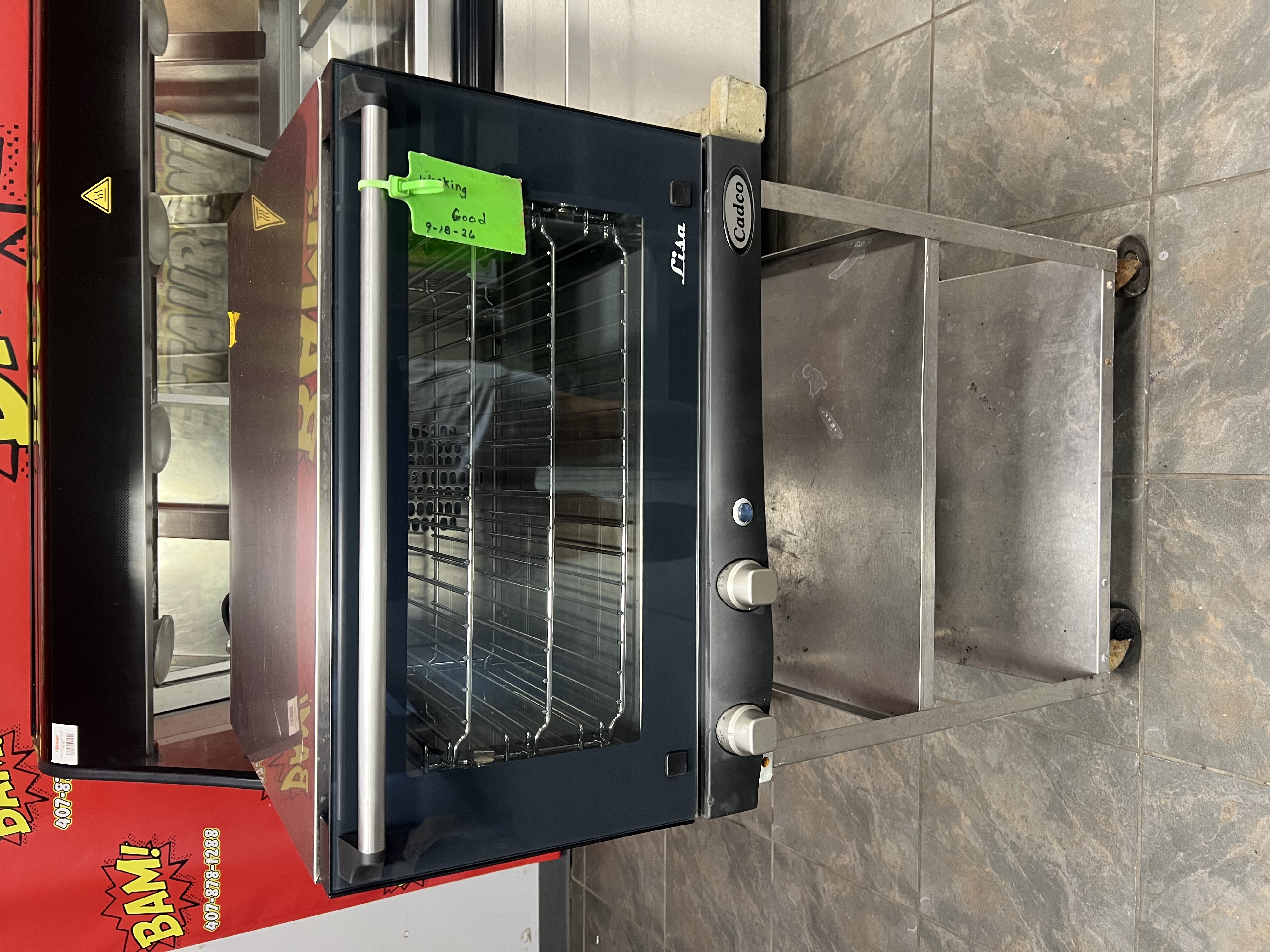 Refurbished Cadco Lisa Commercial Countertop Convection Oven Stainless Steel Bakery Restaurant