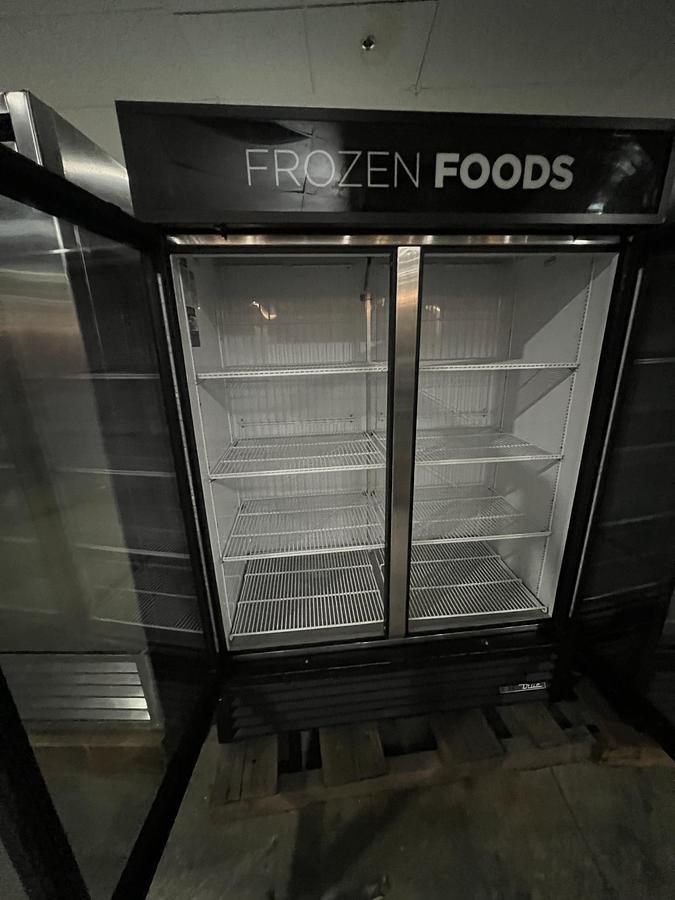 Refurbished TRUE 2 Door Glass Door Commercial Freezer Merchandiser Reach-In Display