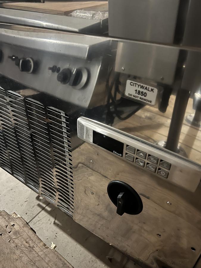 Refurbished Oscartek 2-Section Refrigerated Glass Display Case Stainless Steel Merchandiser